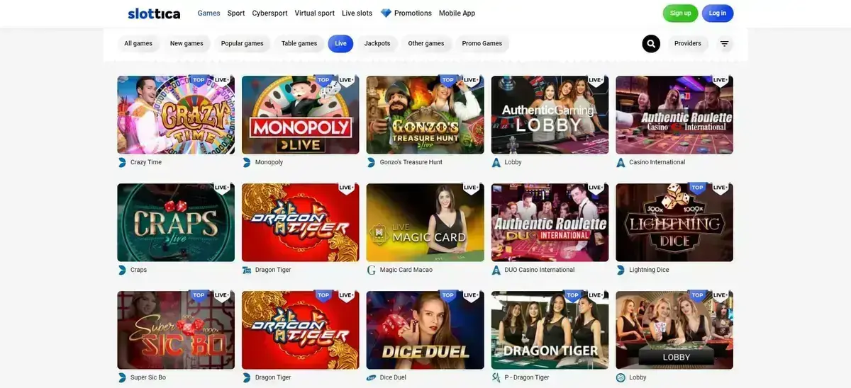 Slottica Képernyőkép 2